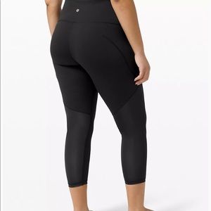 Lululemon Wunder Under Cheffon Mesh 25” Tights